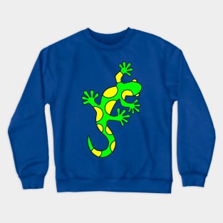 Poison Green Yellow Lizard Crewneck Sweatshirt